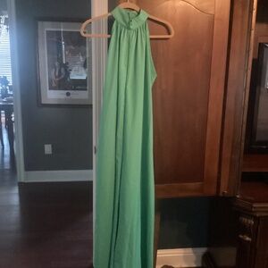 Mint green sleeveless romper/jumpsuit